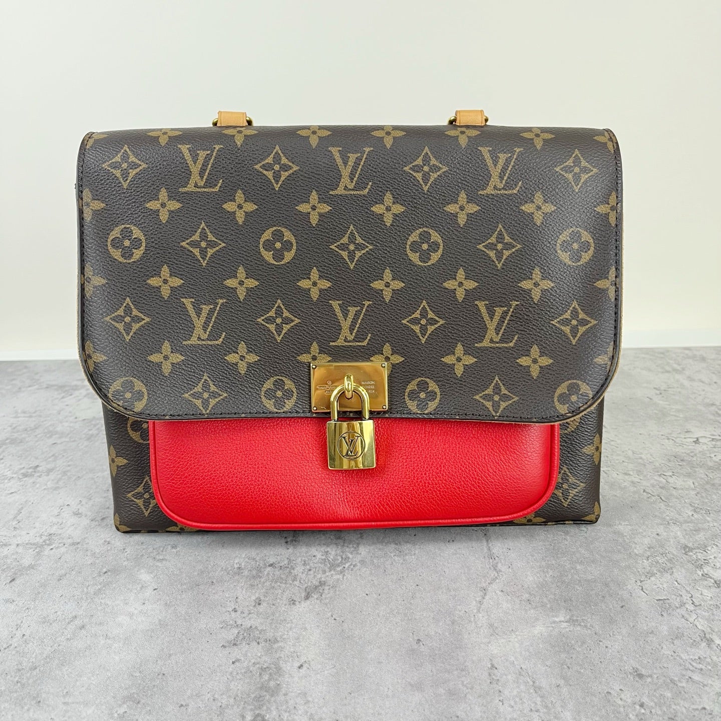 Louis Vuitton Red Messenger Bag M44286