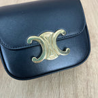 Celine TRIOMPHE Mini Glossy Calfskin Handbag 10I513DPV.38NO
