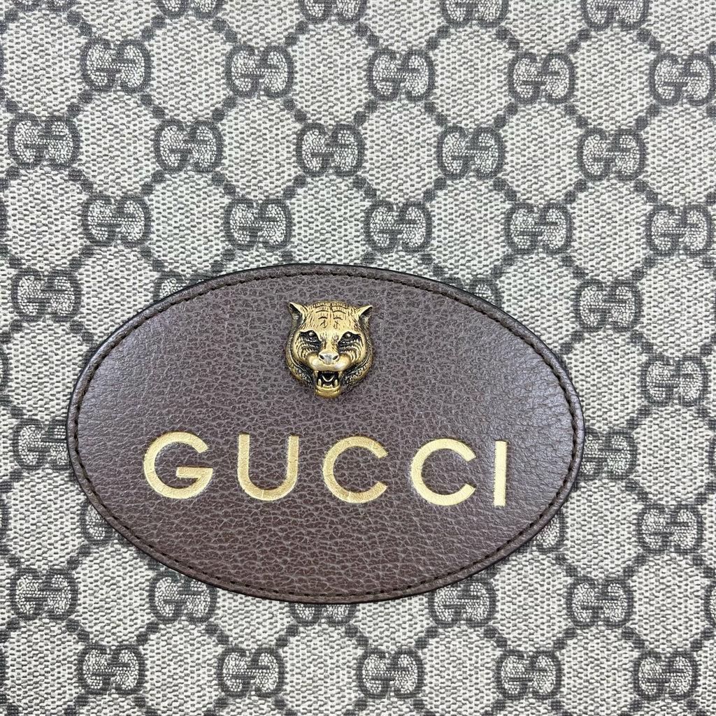 Gucci Neo Vintage GG Supreme canvas clutch bag Canvas Yellow Clutch 473956 K9GOT 8861