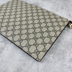 Gucci Neo Vintage GG Supreme canvas clutch bag Canvas Yellow Clutch 473956 K9GOT 8861