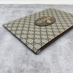 Gucci Neo Vintage GG Supreme canvas clutch bag Canvas Yellow Clutch 473956 K9GOT 8861