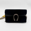 Gucci Velvet Black Shoulder Bag