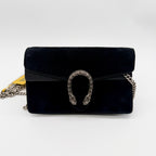 Gucci Velvet Black Shoulder Bag