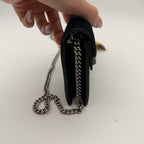 Gucci Velvet Black Shoulder Bag