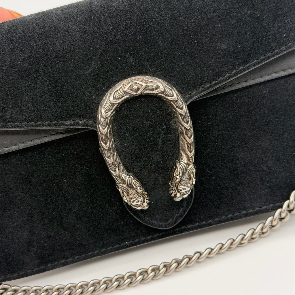 Gucci Velvet Black Shoulder Bag