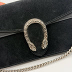 Gucci Velvet Black Shoulder Bag