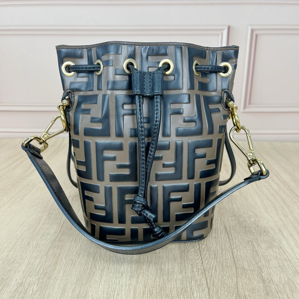 Fendi Brown Bucket & Drawstring Bag 8BS010-A3ZG-F13VK
