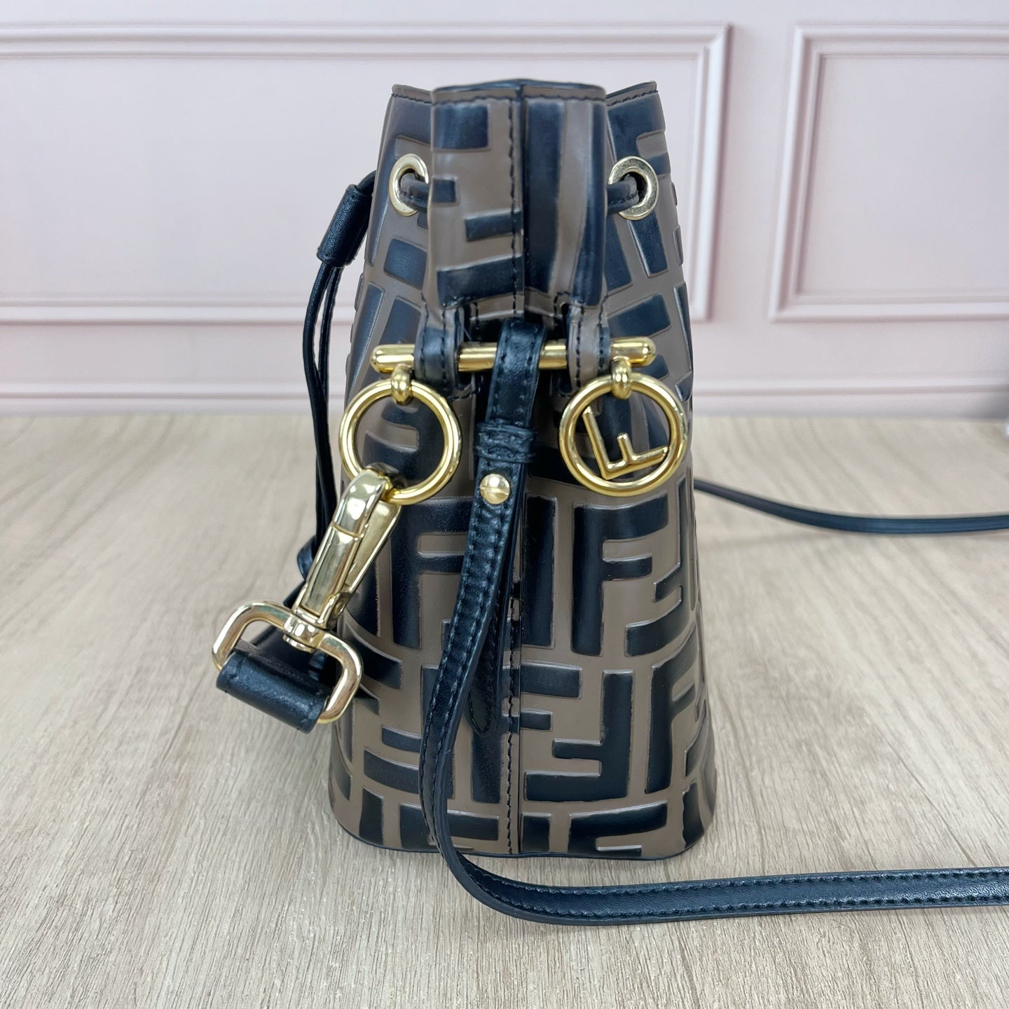 Fendi Brown Bucket & Drawstring Bag 8BS010-A3ZG-F13VK
