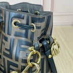 Fendi Brown Bucket & Drawstring Bag 8BS010-A3ZG-F13VK