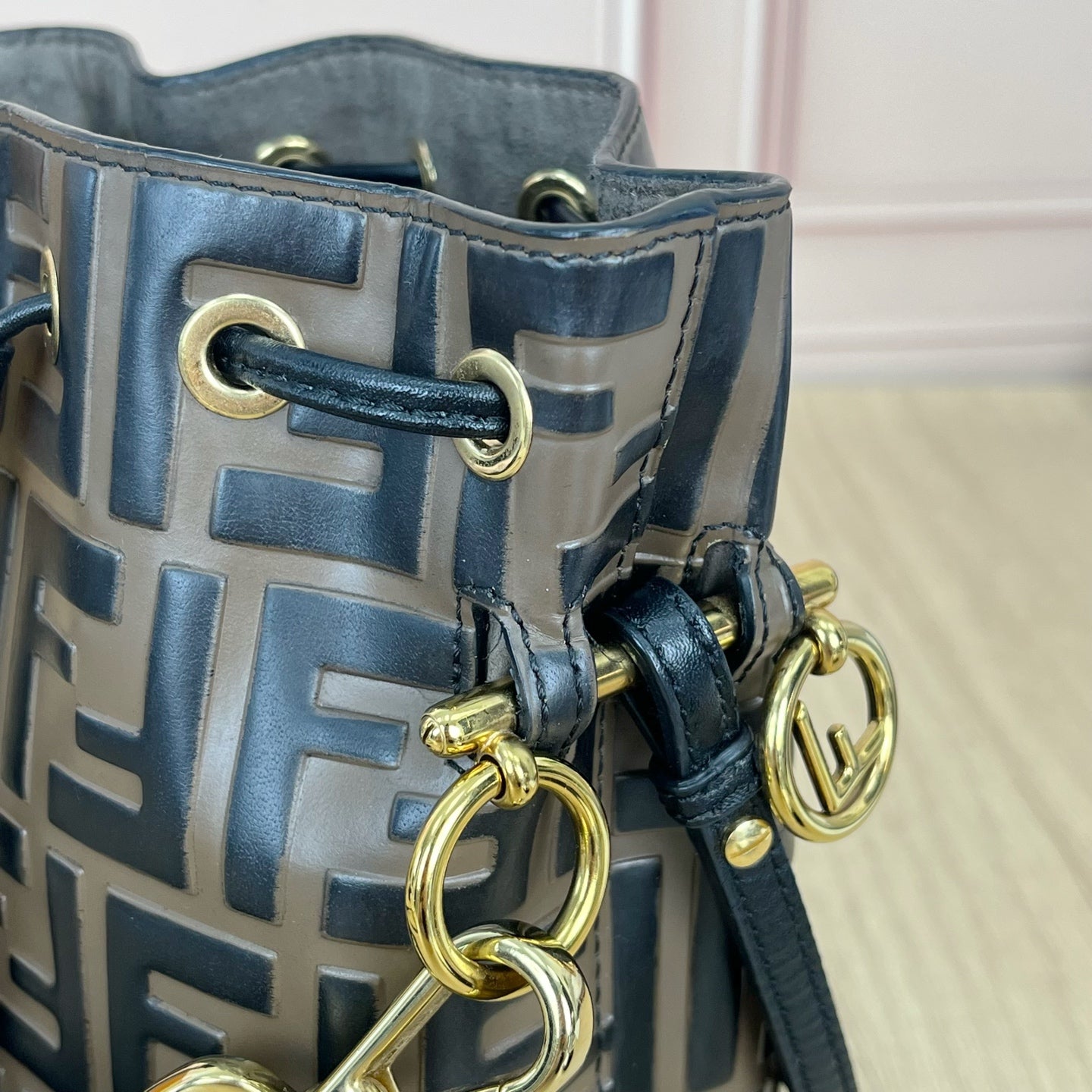 Fendi Brown Bucket & Drawstring Bag 8BS010-A3ZG-F13VK