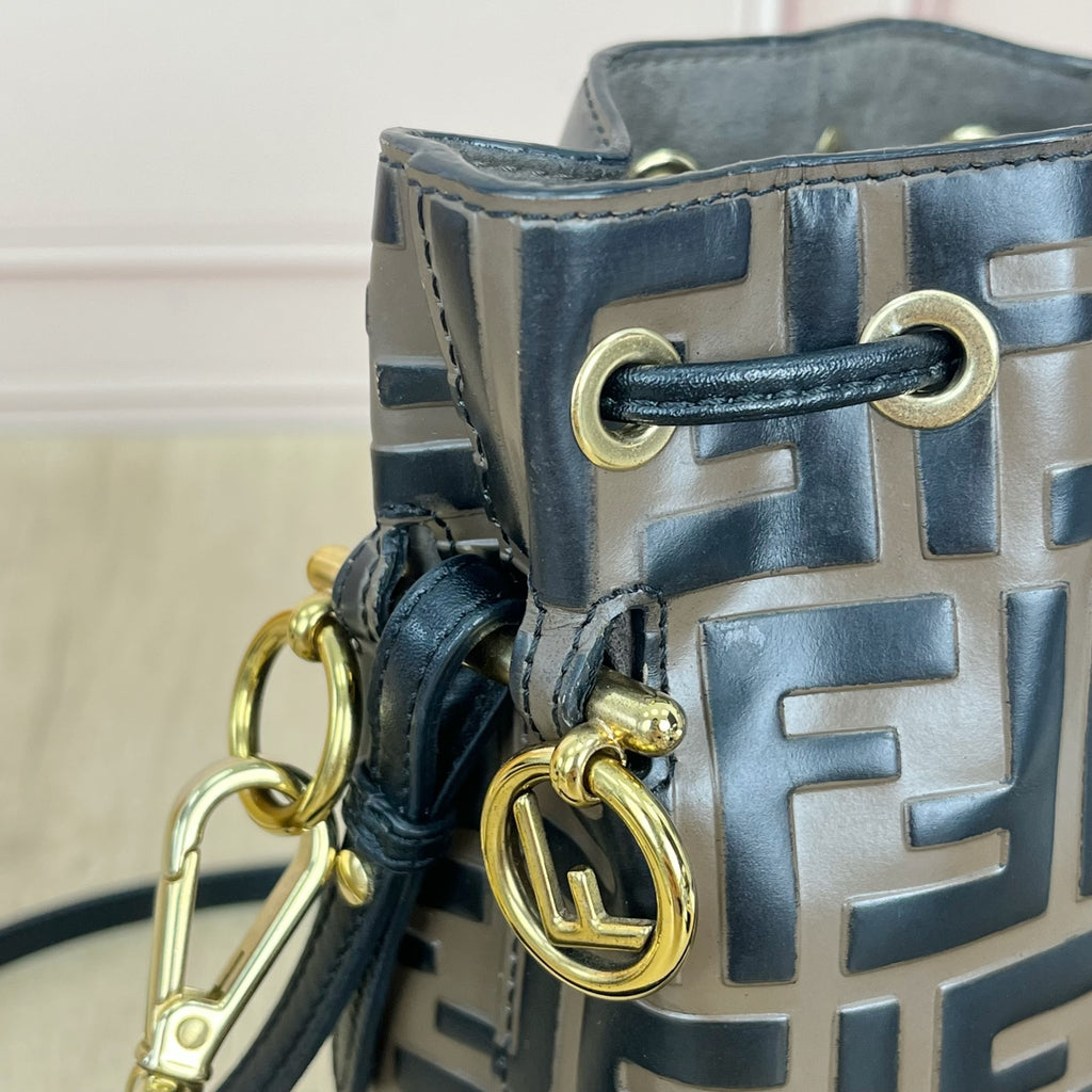 Fendi Brown Bucket & Drawstring Bag 8BS010-A3ZG-F13VK