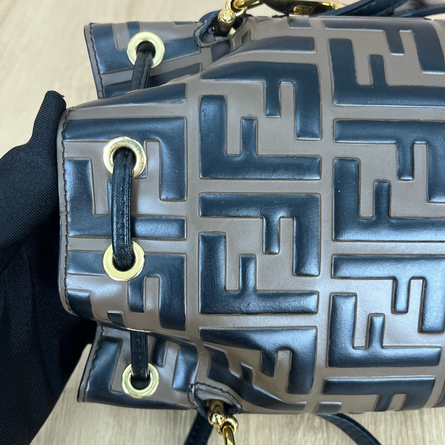 Fendi Brown Bucket & Drawstring Bag 8BS010-A3ZG-F13VK