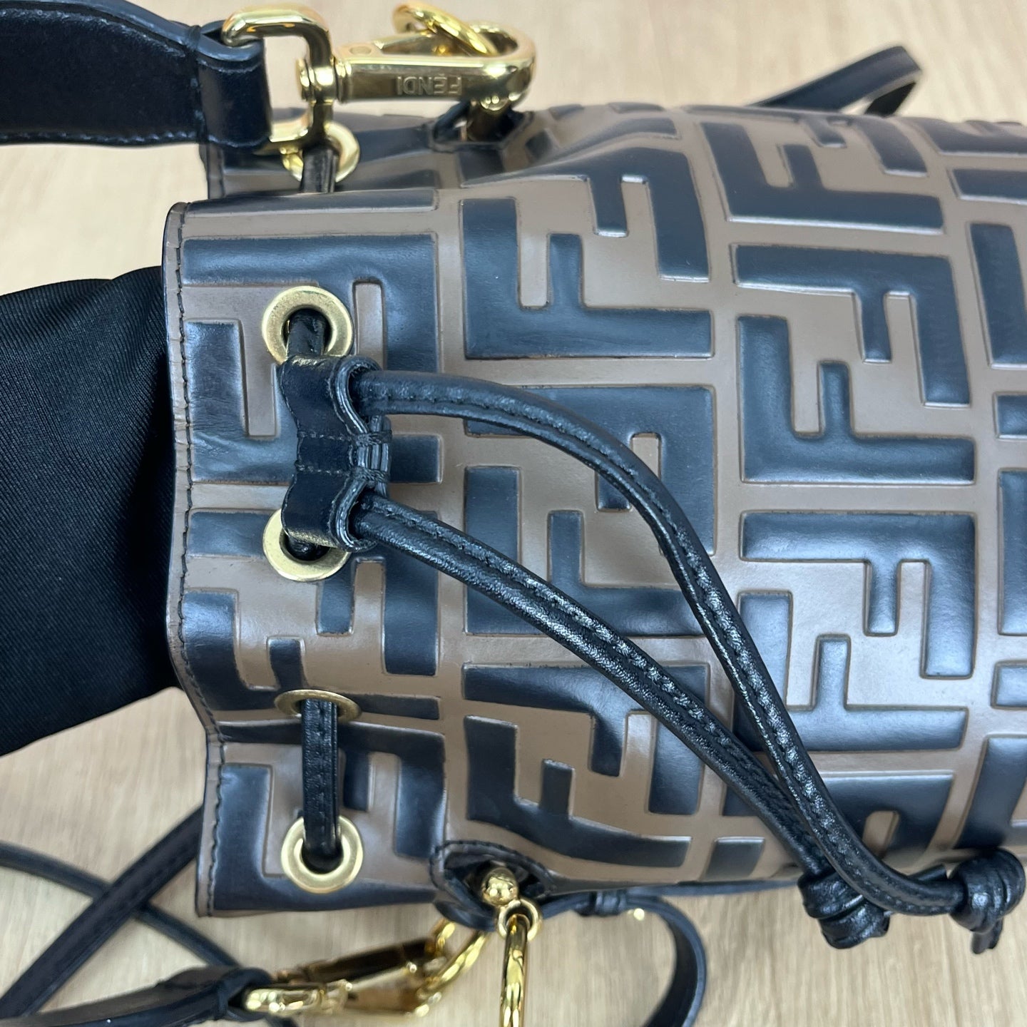 Fendi Brown Bucket & Drawstring Bag 8BS010-A3ZG-F13VK