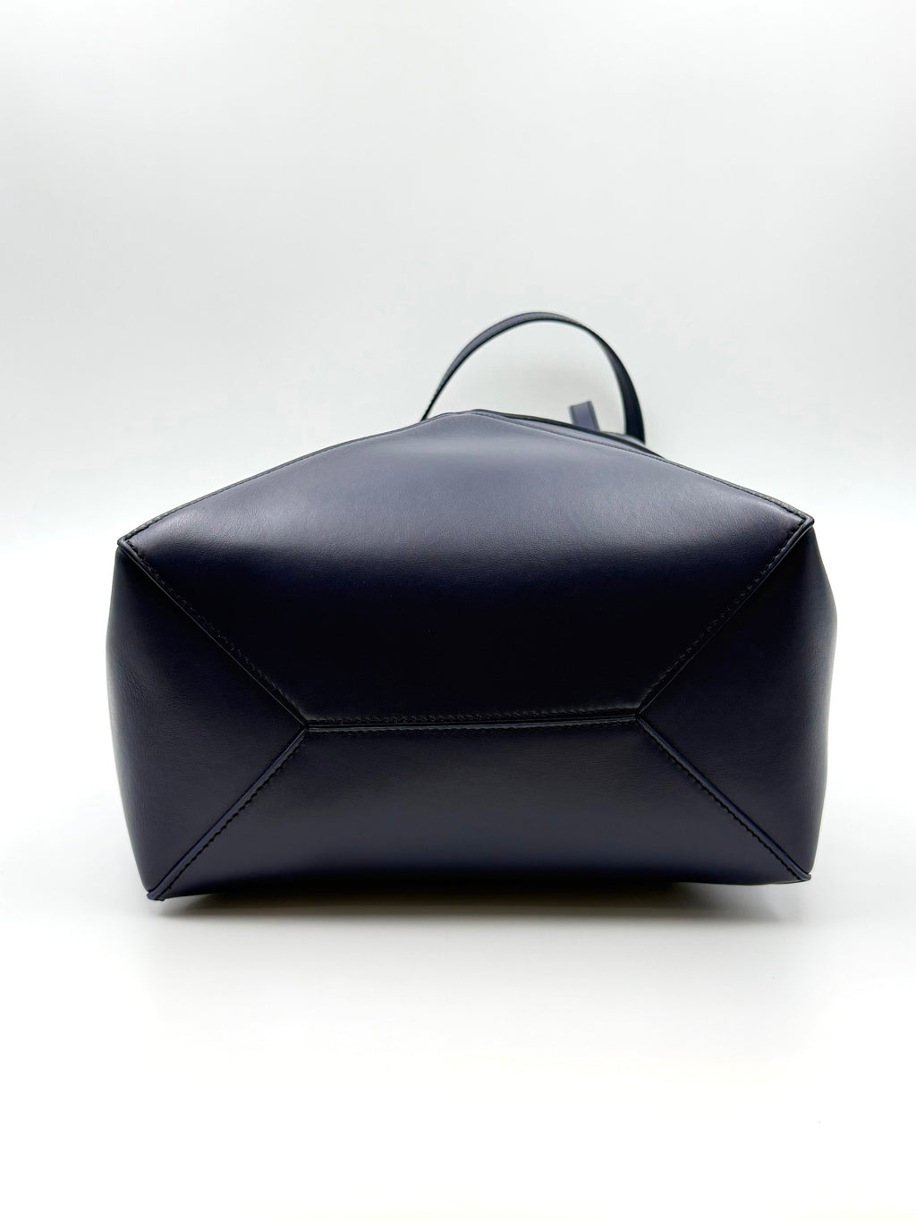 Loewe Medium-sized Glossy Cowhide Puzzle Fold Handbag Blue Tote A657G50X01-4467