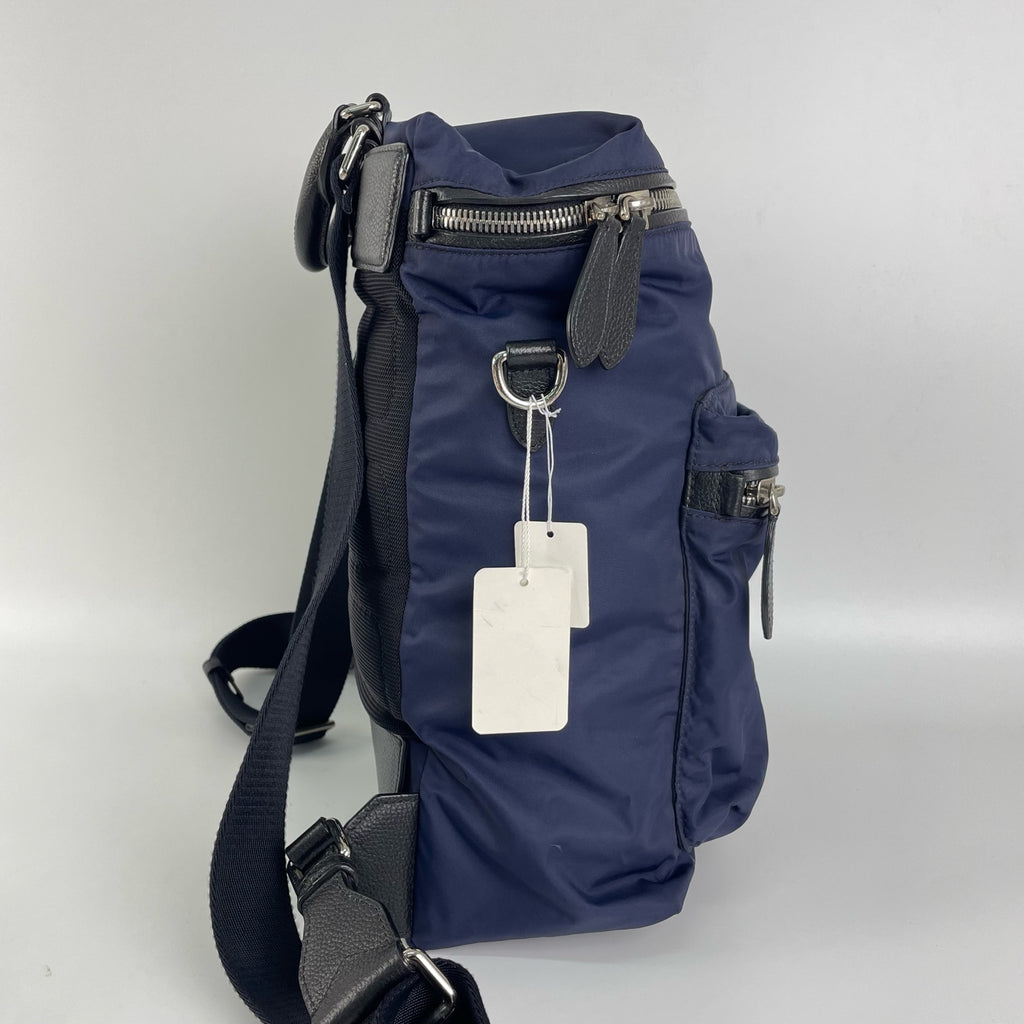 Burberry Cordura Blue Backpack