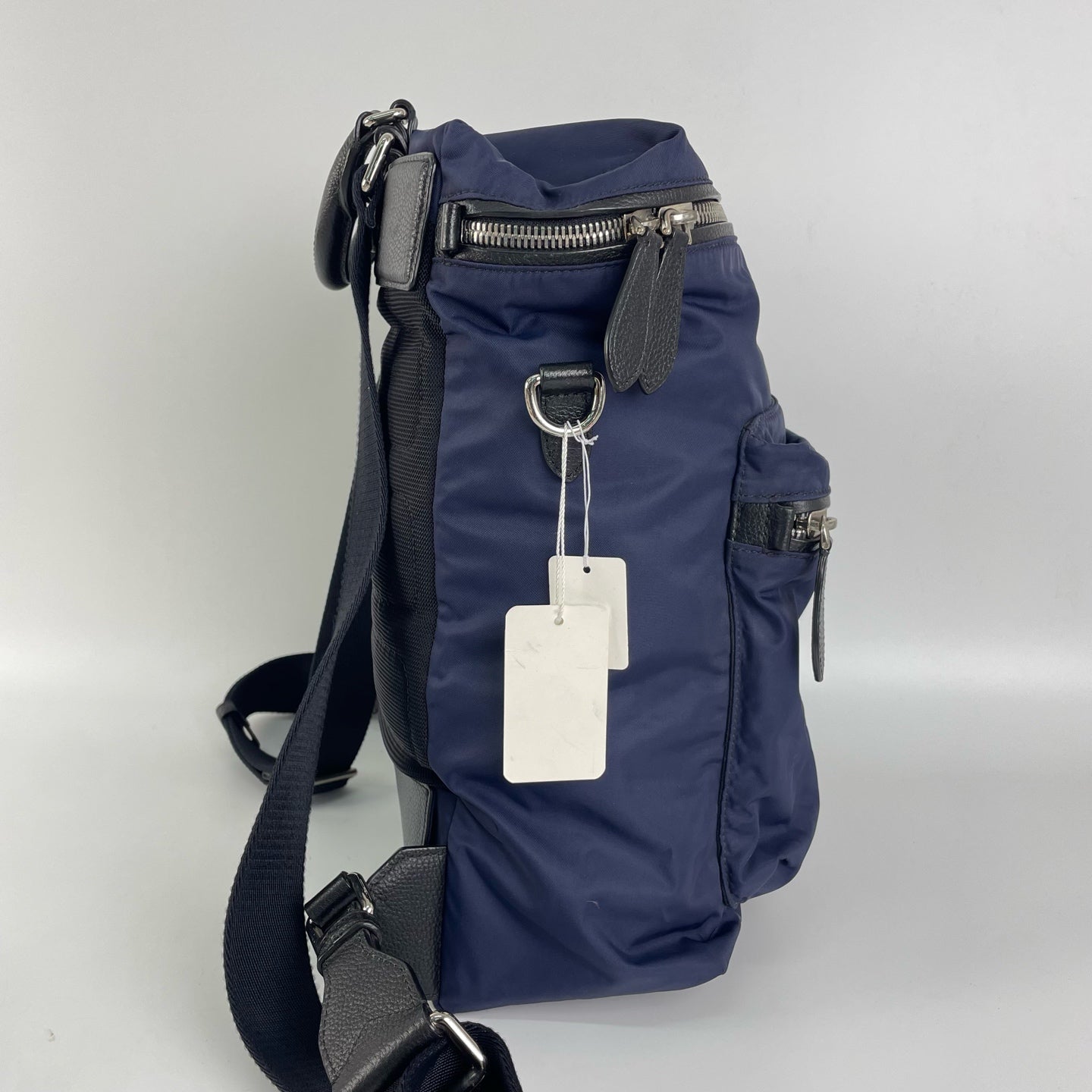Burberry Cordura Blue Backpack