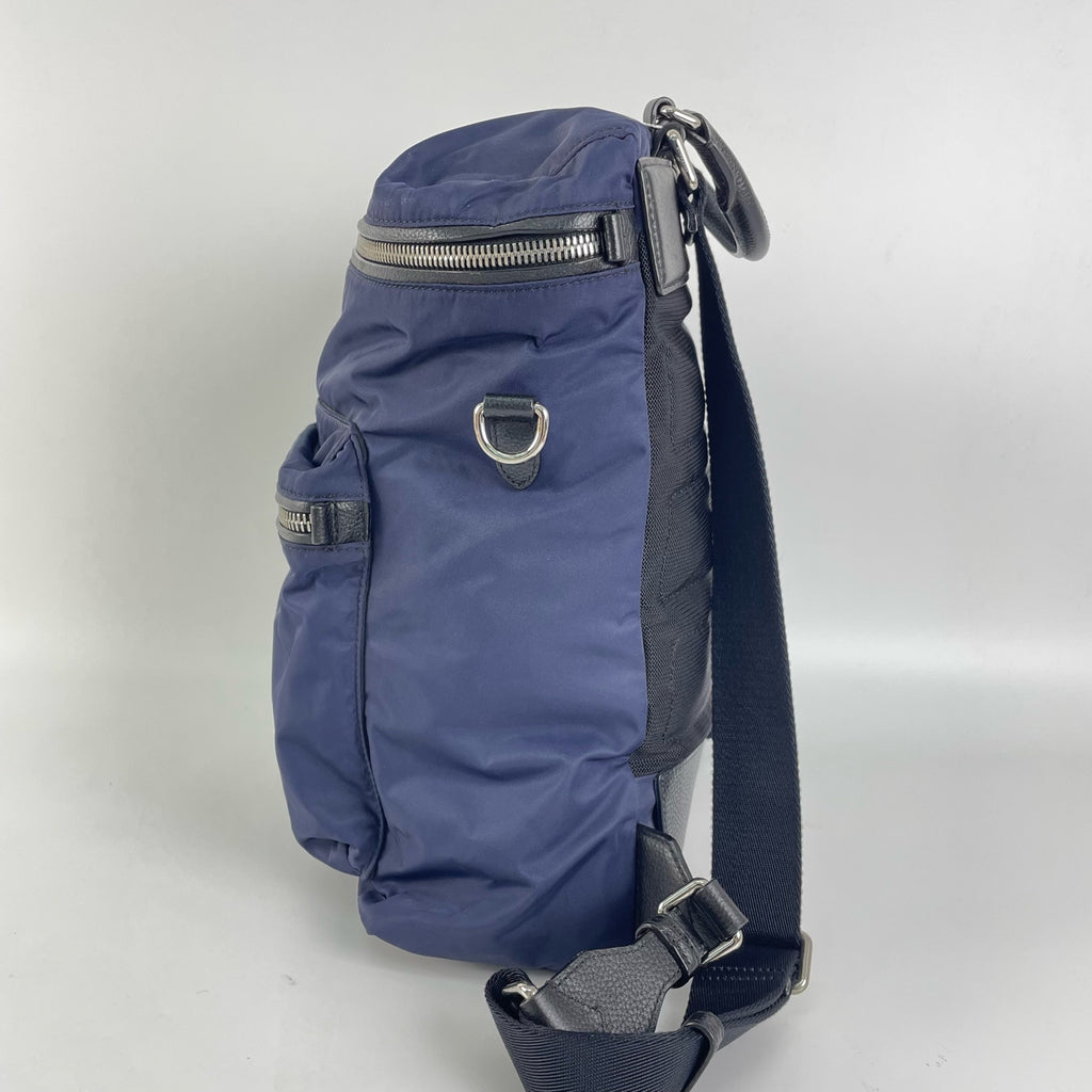 Burberry Cordura Blue Backpack