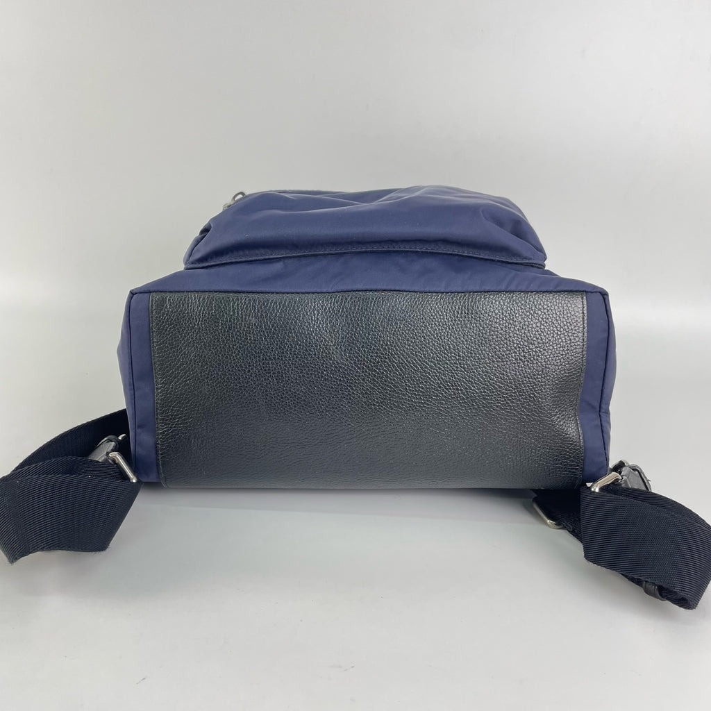 Burberry Cordura Blue Backpack