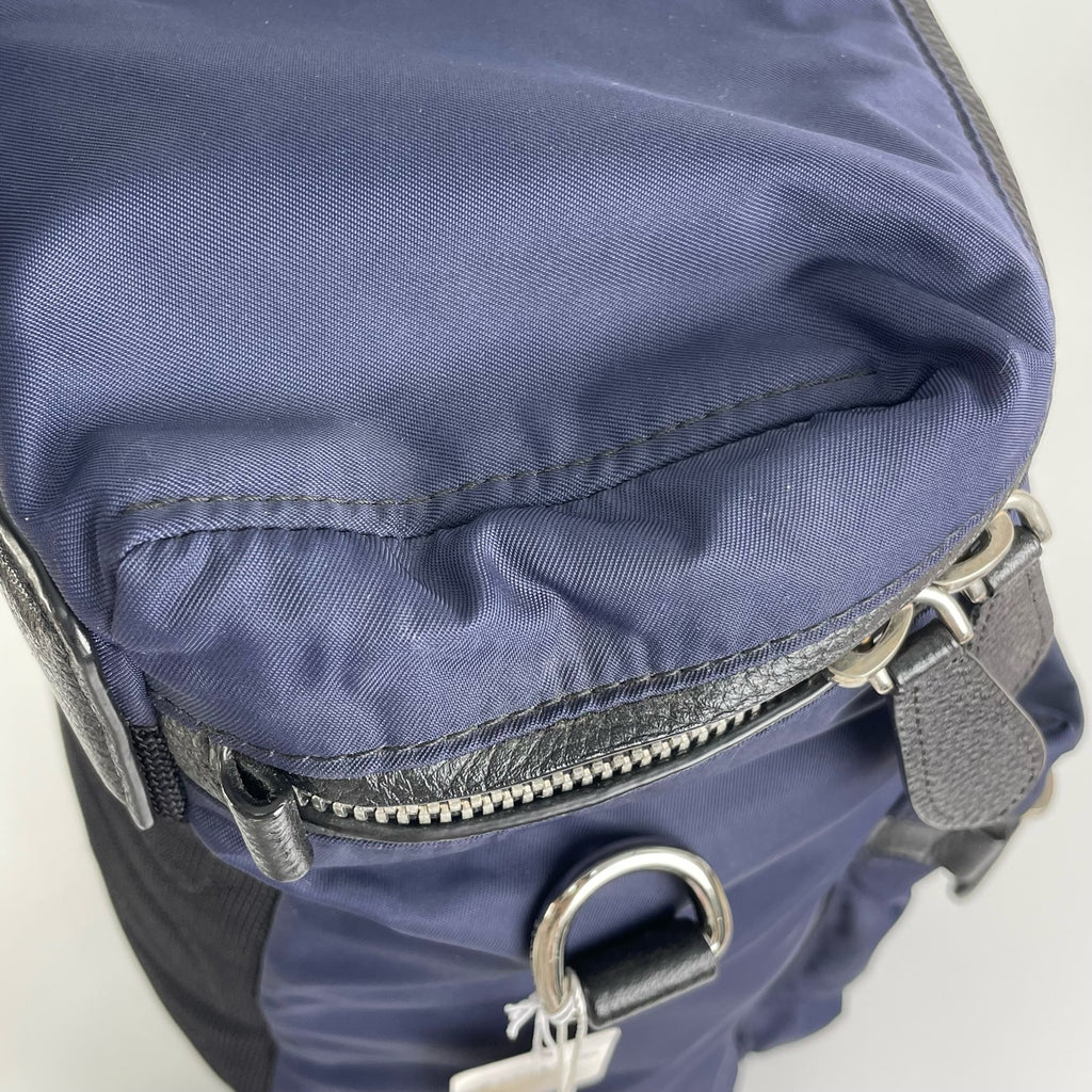 Burberry Cordura Blue Backpack