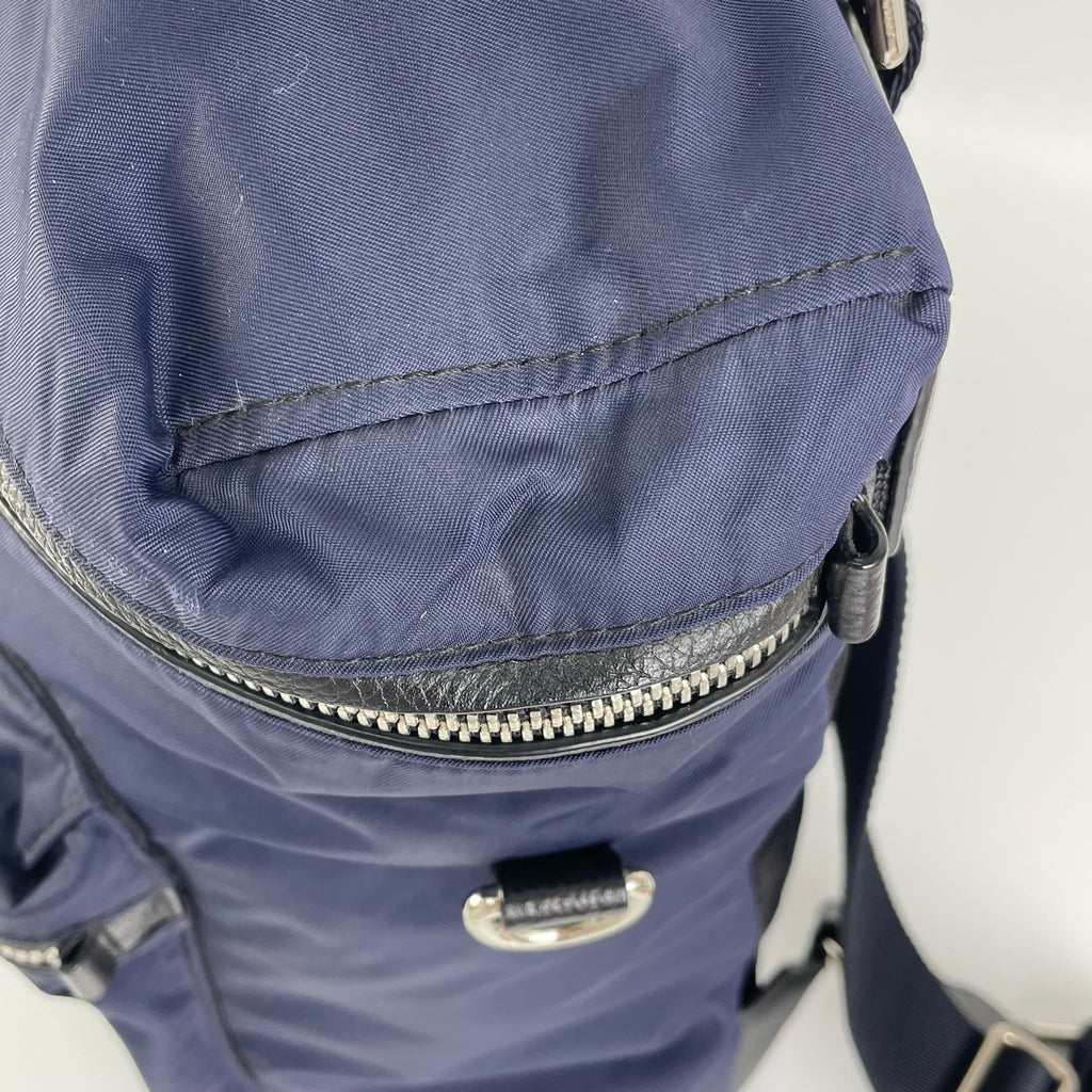 Burberry Cordura Blue Backpack