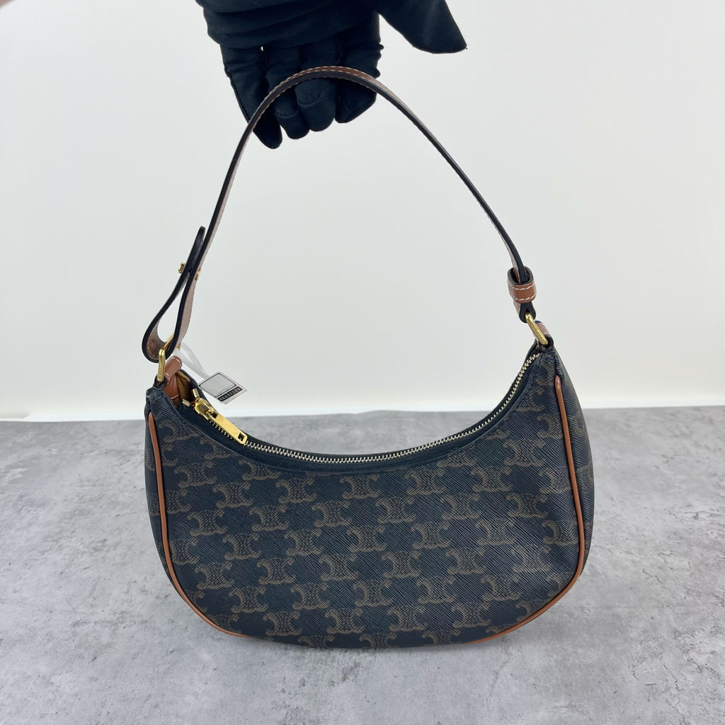 Celine AVA logo-print handbag Canvas 193952BZJ.04LU