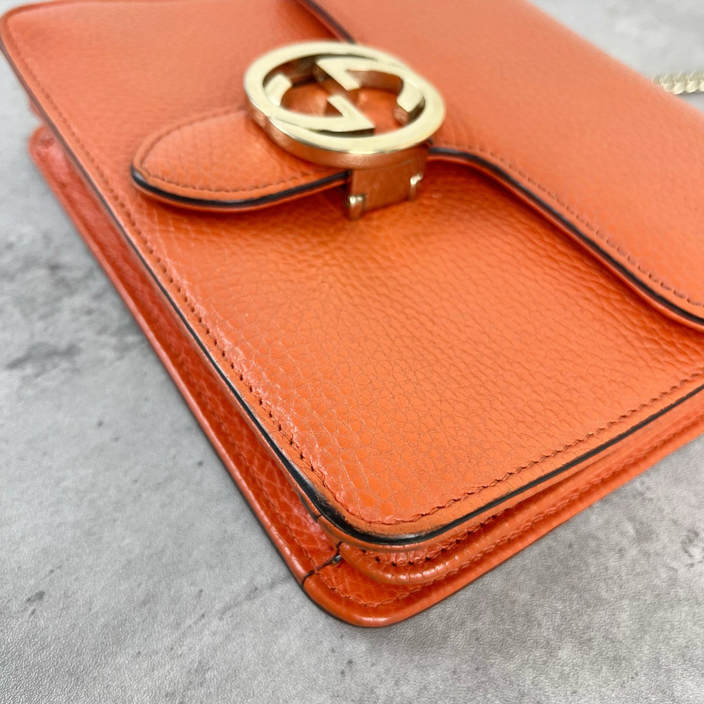 Gucci Orange Shoulder Bag