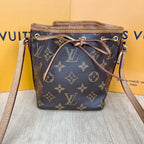 Louis Vuitton Brown Bucket & Drawstring Bag M41346
