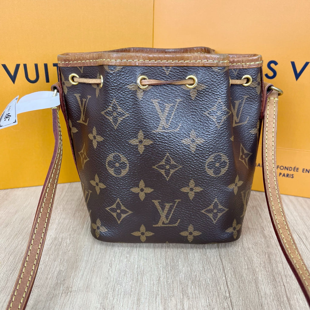 Louis Vuitton Brown Bucket & Drawstring Bag M41346