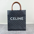 Celine CABAS Small Vertical Handbag with Logo Print Canvas 191542BZK.04LU