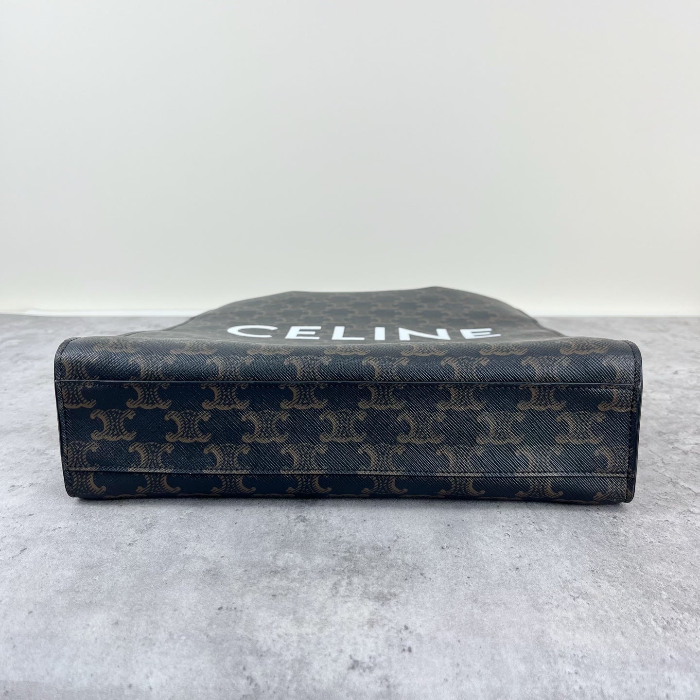 Celine CABAS Small Vertical Handbag with Logo Print Canvas 191542BZK.04LU