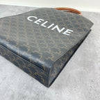 Celine CABAS Small Vertical Handbag with Logo Print Canvas 191542BZK.04LU