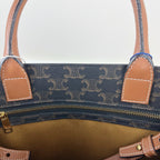 Celine CABAS Small Vertical Handbag with Logo Print Canvas 191542BZK.04LU