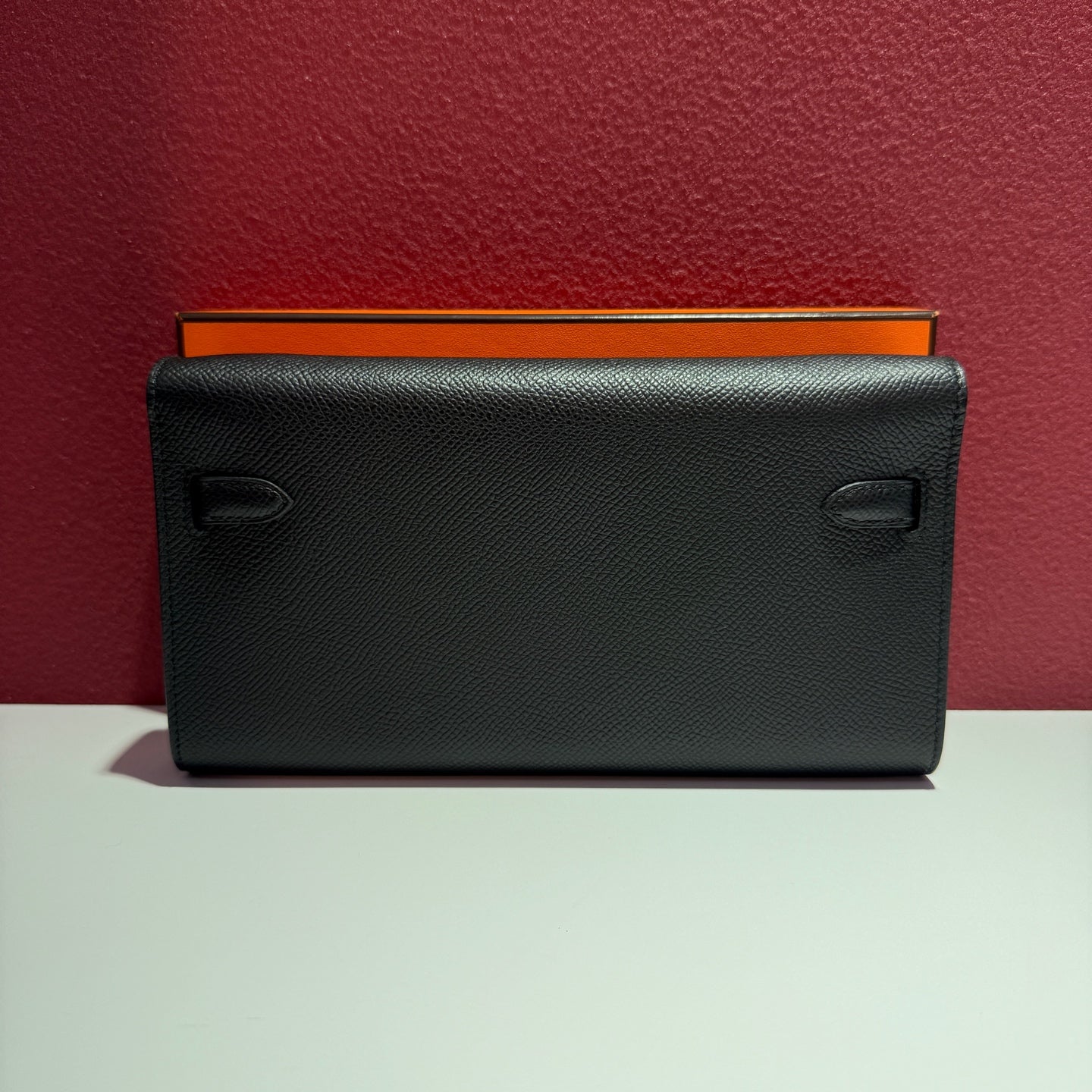 Hermes Kelly Classic To Go Wallet Black Crossbody 19.7 cm long x 11.5 cm wide x 1.5 cm thick H080253CC89