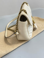 Gucci GGMarmont Collection Small Shoulder Bag Metal White 443497AABZC1712
