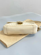 Gucci GGMarmont Collection Small Shoulder Bag Metal White 443497AABZC1712