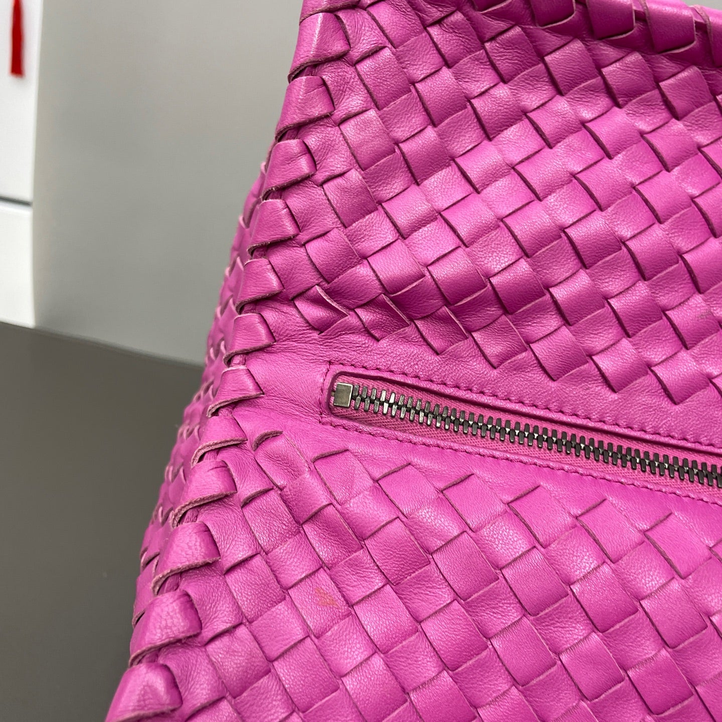 Bottega Veneta Red Satchel