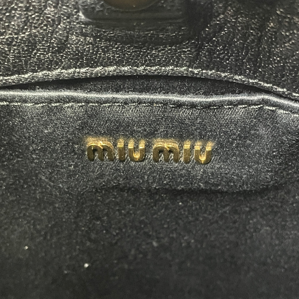 Miu Miu Black Shoulder Bag