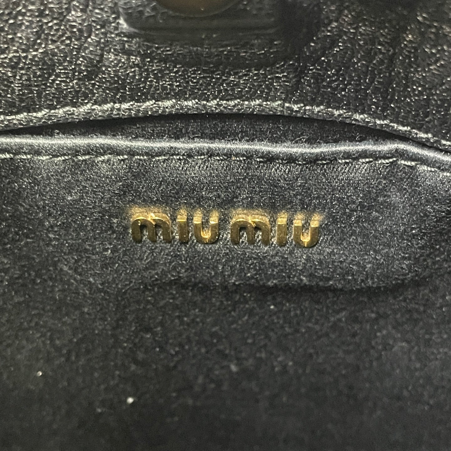 Miu Miu Black Shoulder Bag