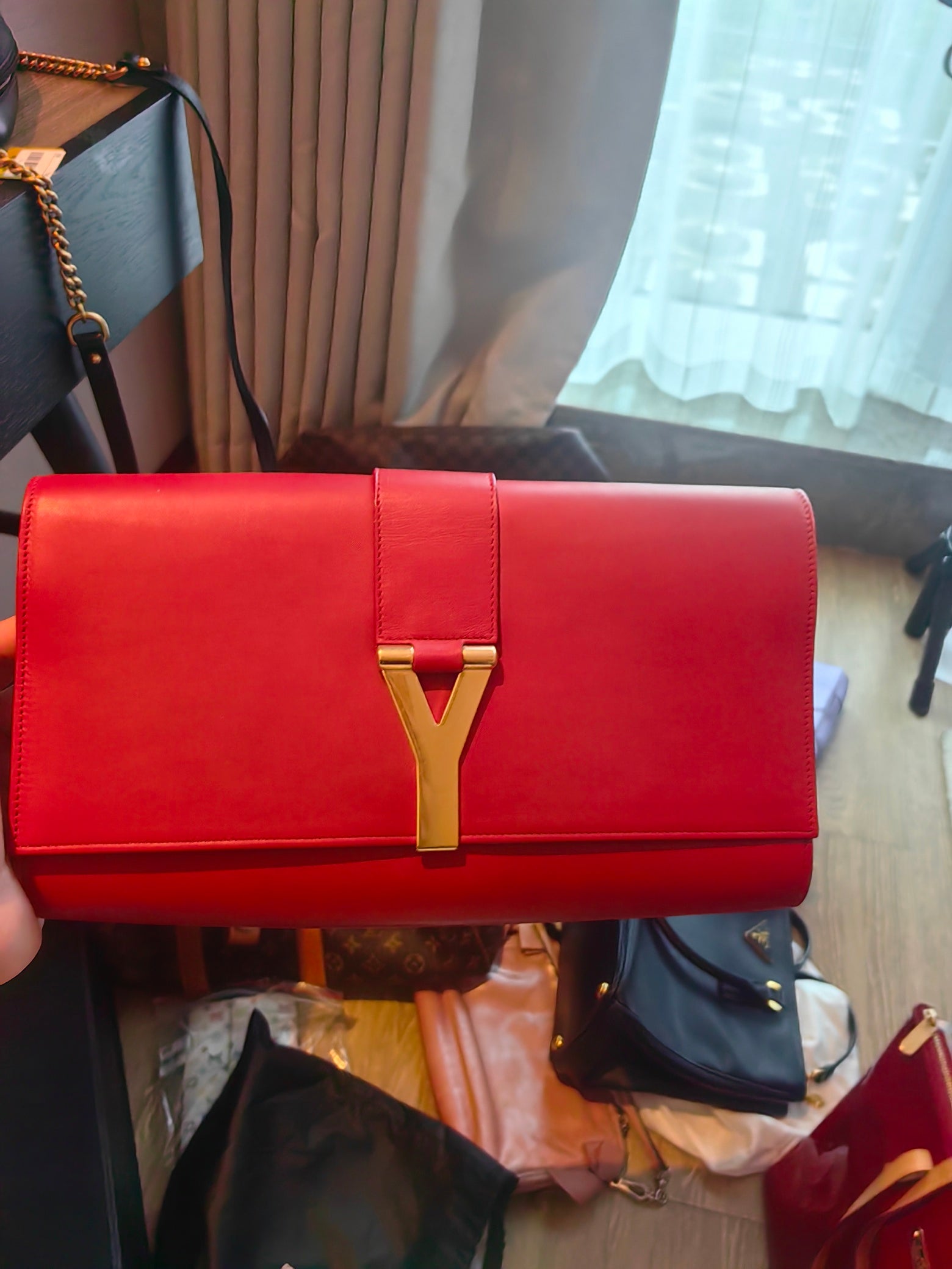 Saint laurent Red Clutch