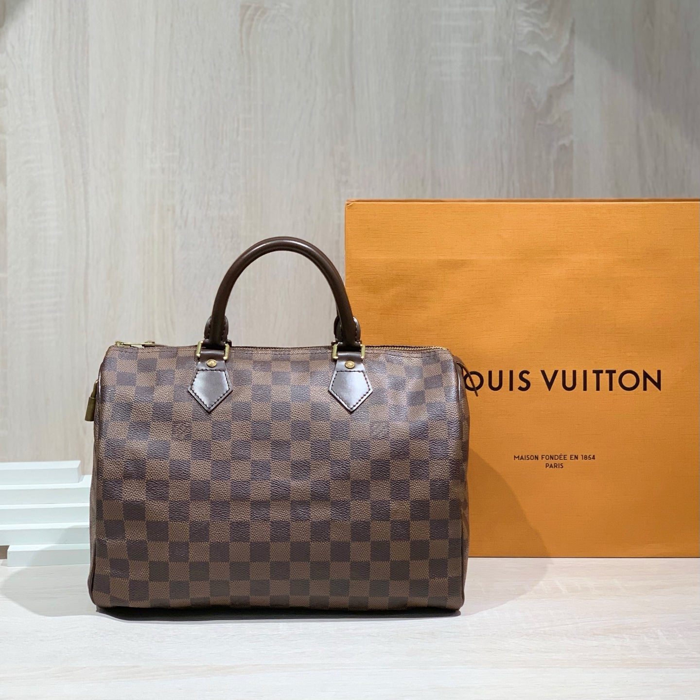 Louis Vuitton Speedy 30 Brown 30.0x 21.0x 17.0 cm N41364