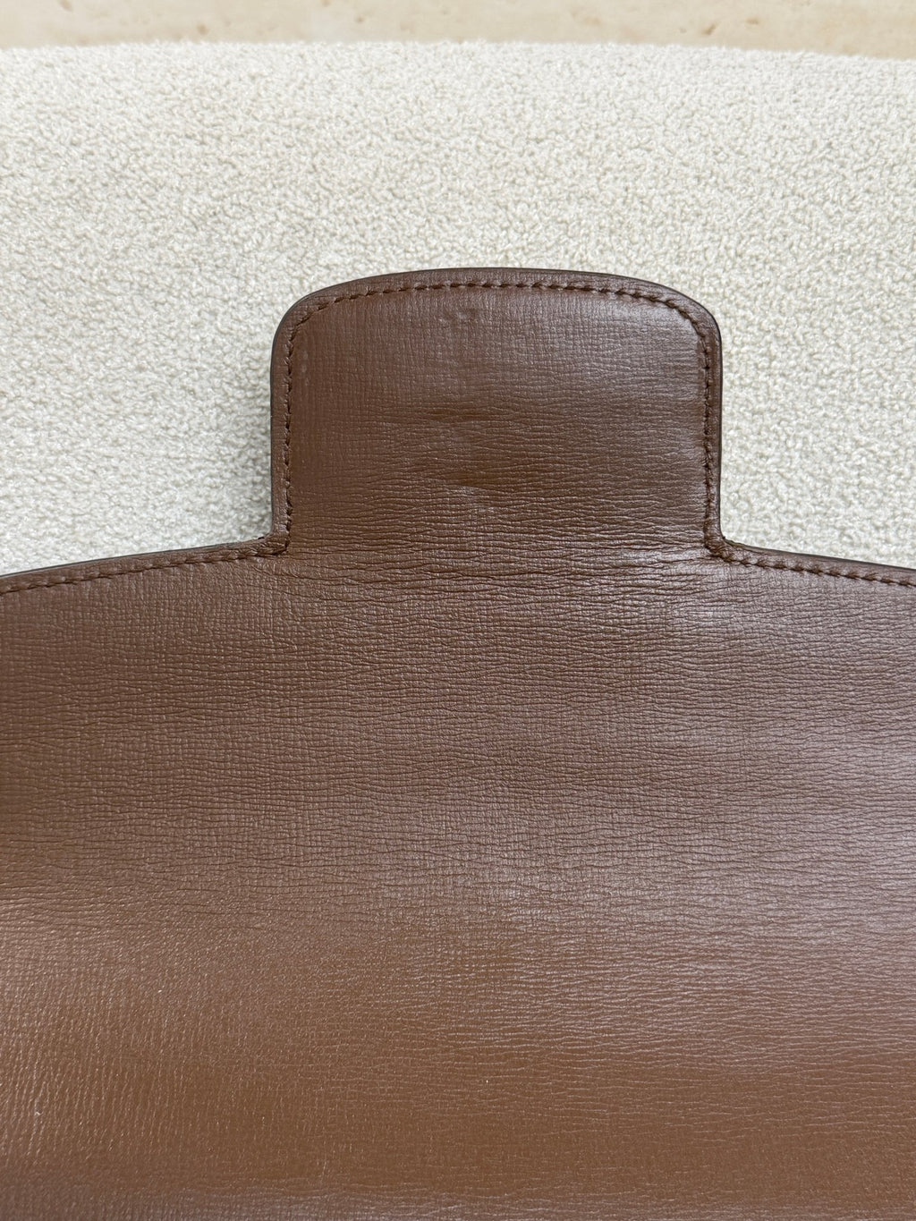 Gucci Canvas Brown Saddle Bag