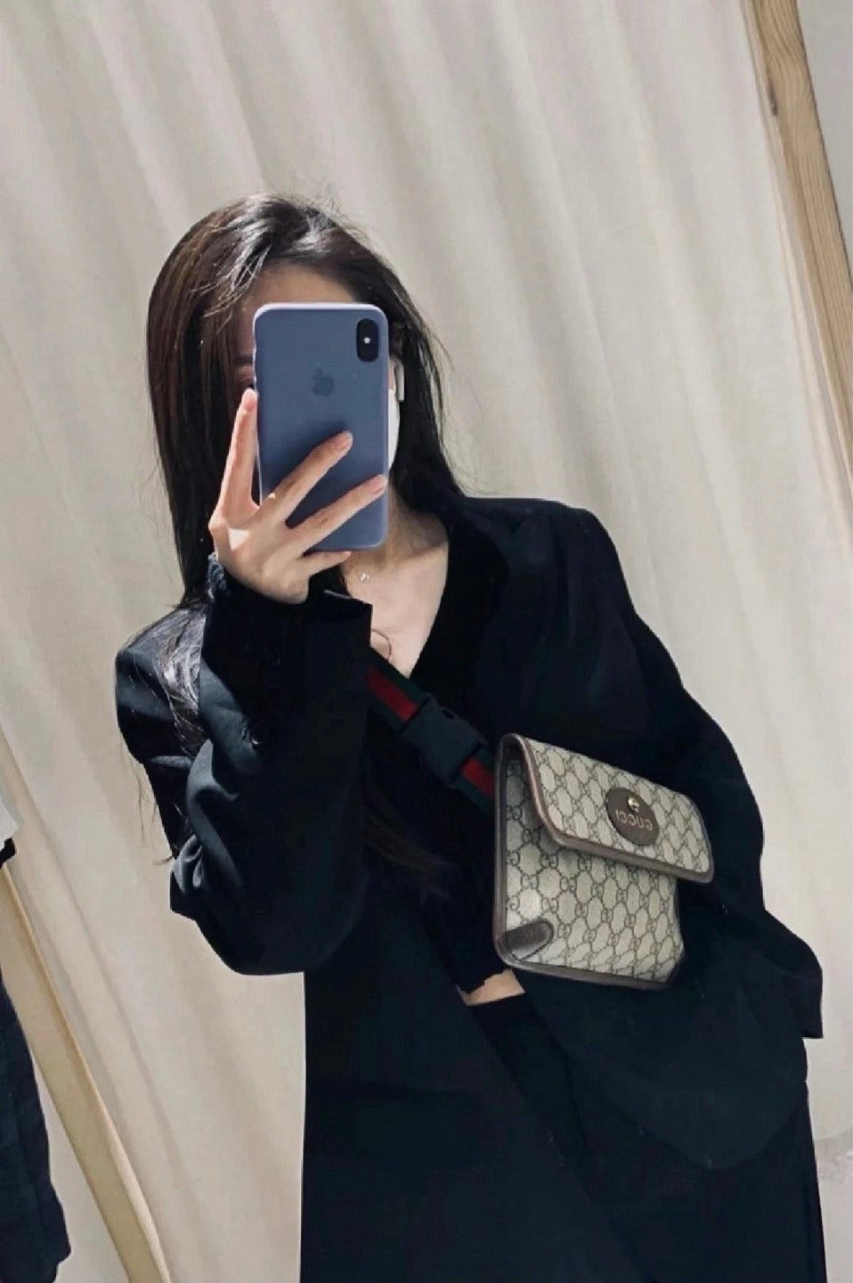 Gucci Canvas Brown Belt Bag & Fanny Pack