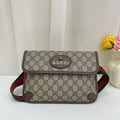 Gucci Canvas Brown Belt Bag & Fanny Pack