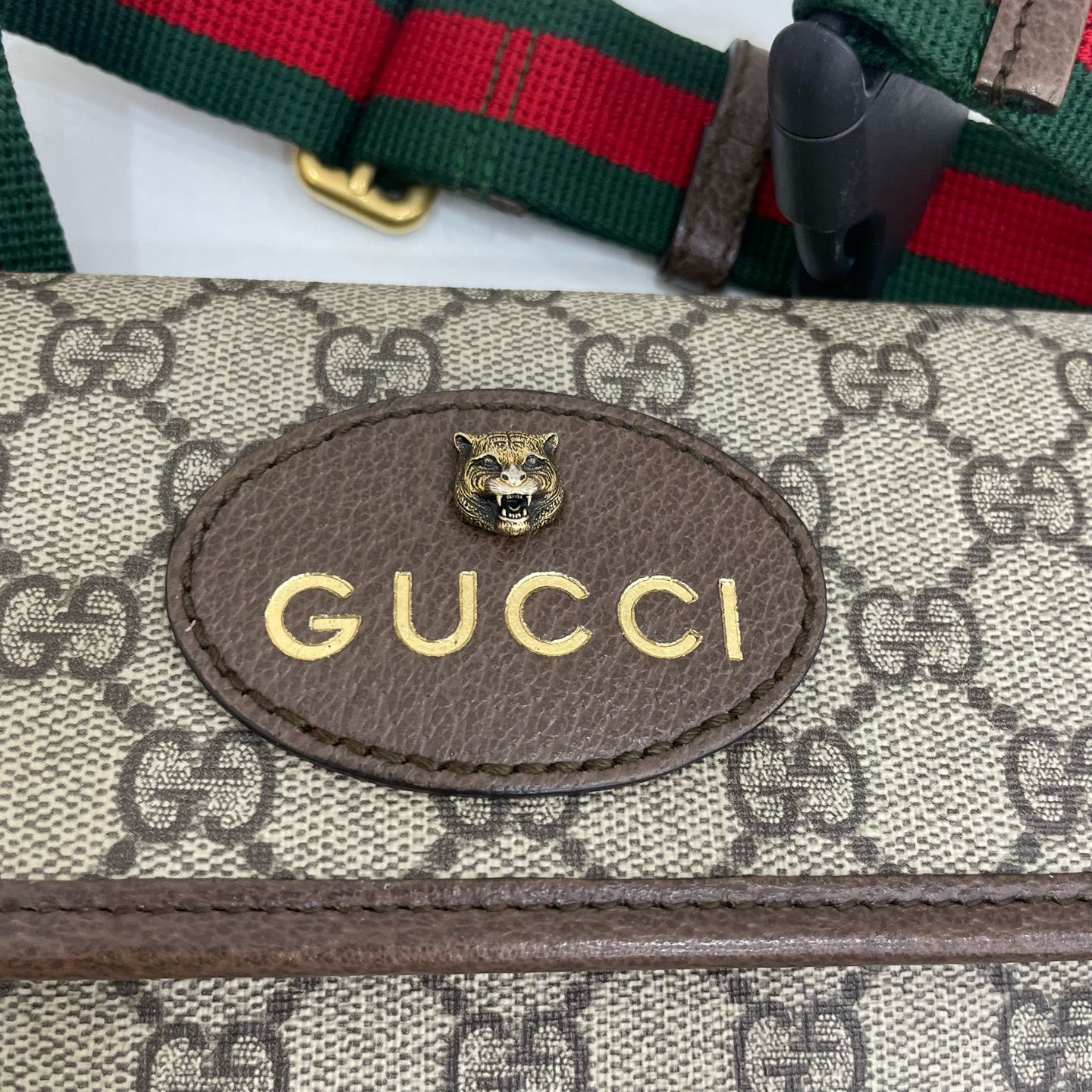Gucci Canvas Brown Belt Bag & Fanny Pack