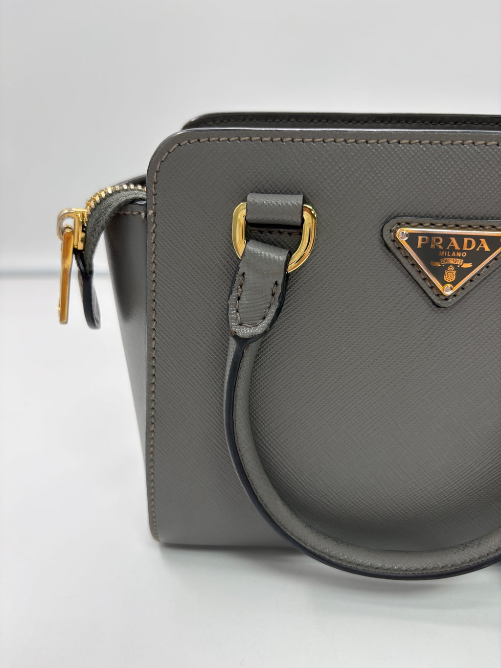Prada Gray Satchel