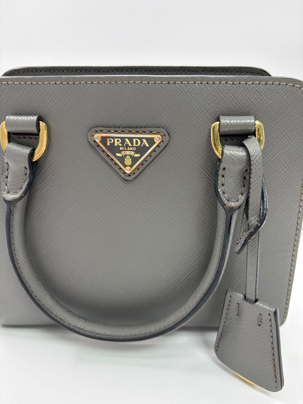 Prada Gray Satchel