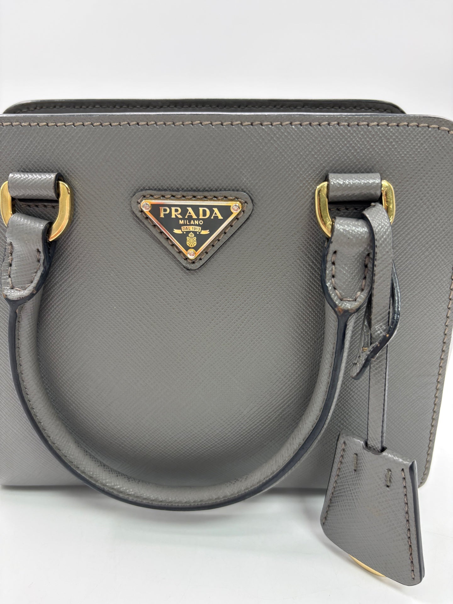Prada Gray Satchel