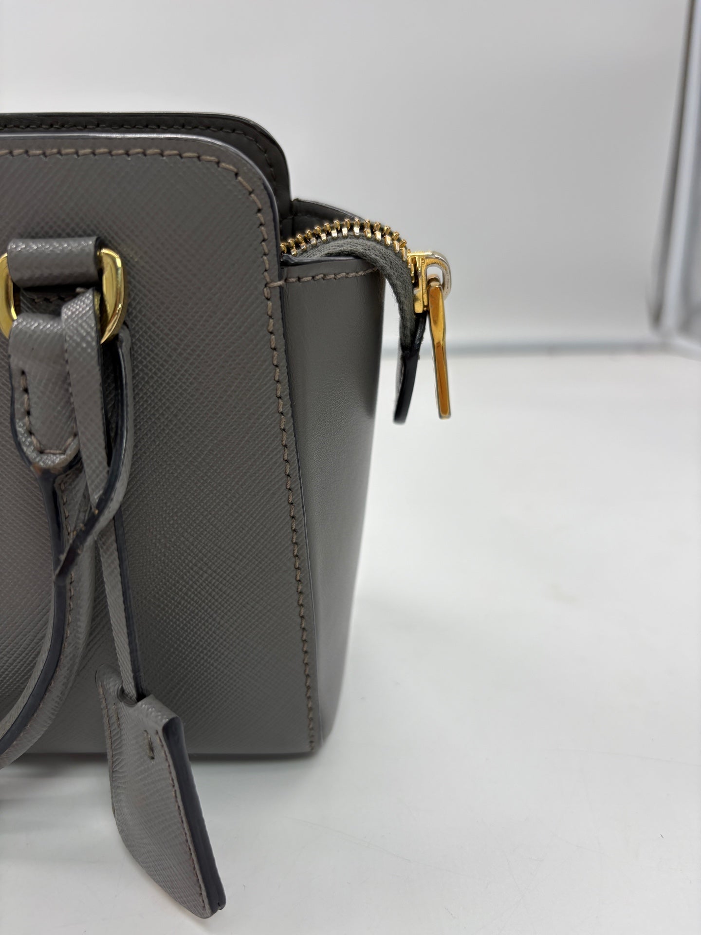 Prada Gray Satchel