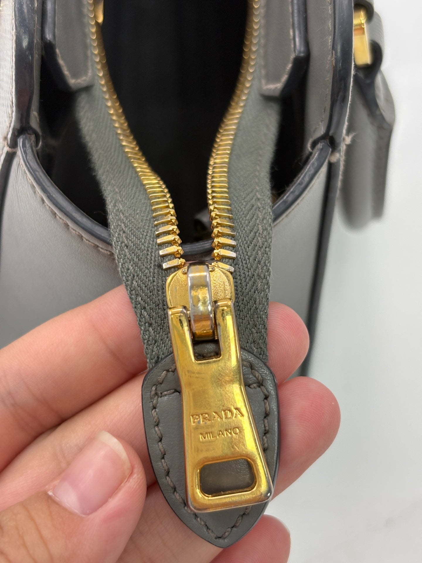 Prada Gray Satchel