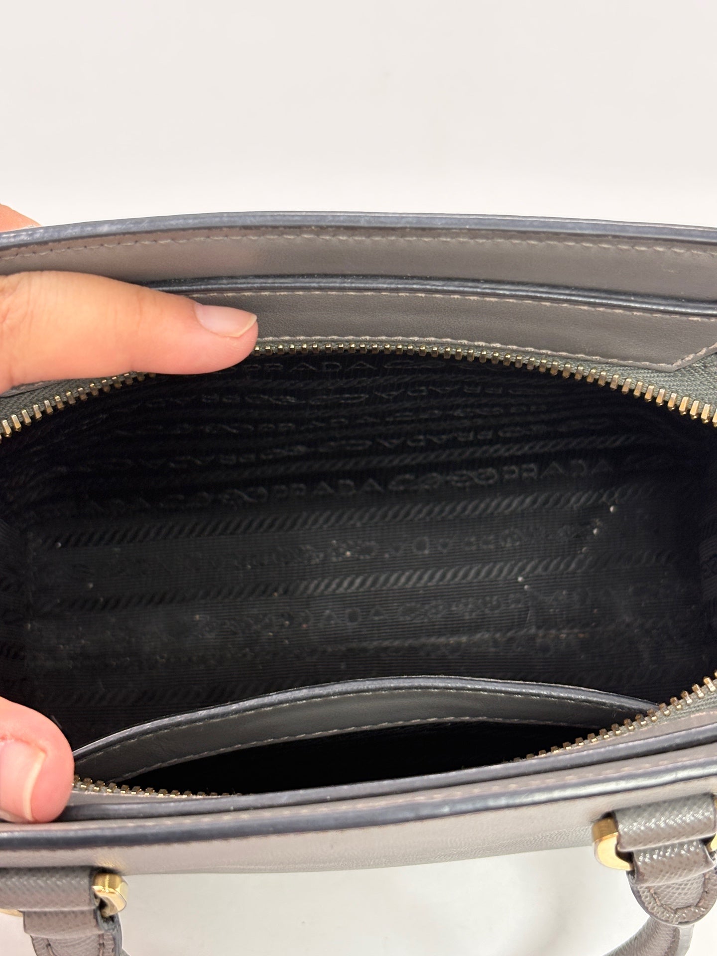 Prada Gray Satchel